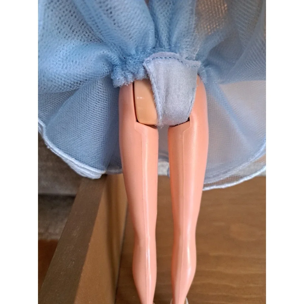 Mattel Inc. Barbie Girl Doll Blue Dress White Boots 1966 Made  Phillipines VTG